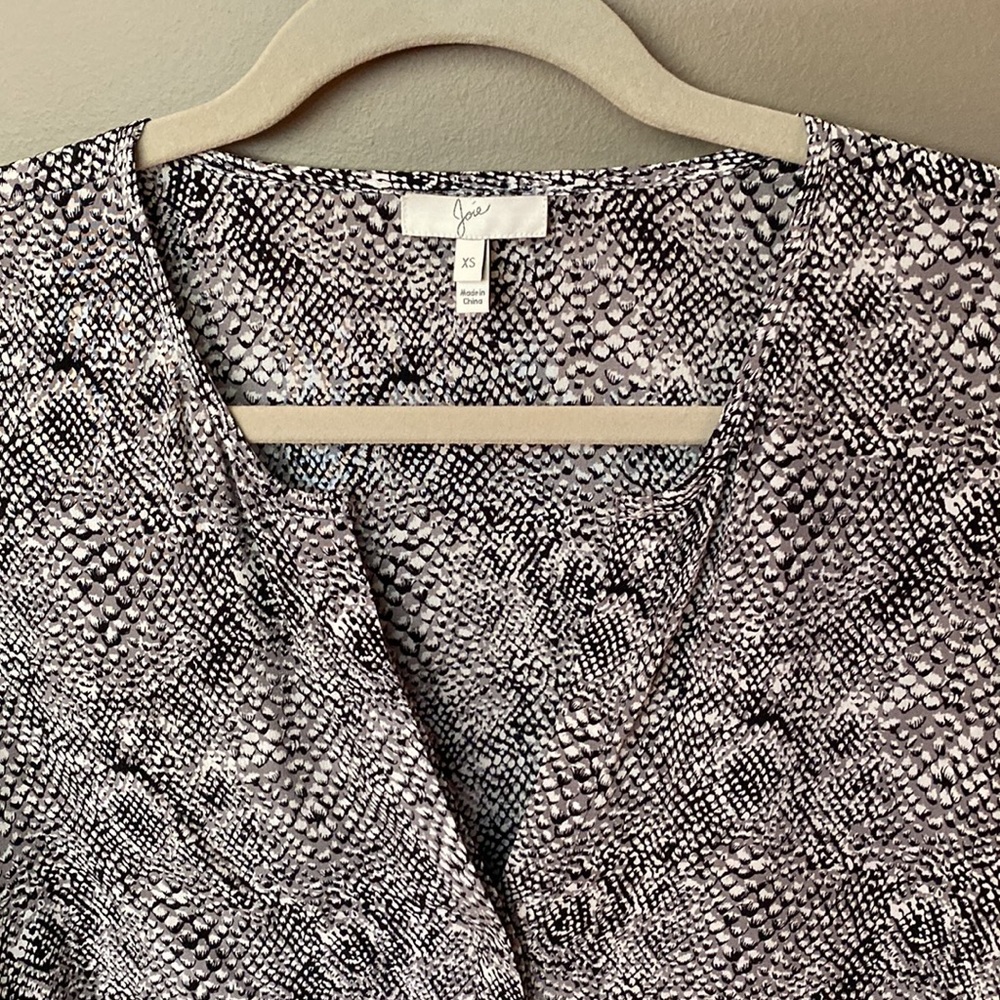 Joie Silk Blouse. Python Pattern - image 3